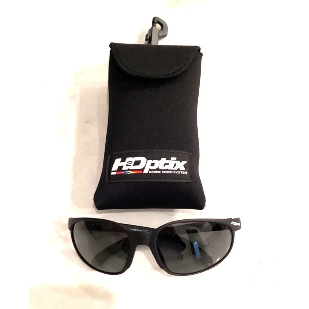 Vintage H2Optix H89400 Men's Black Frame Designed By Serengeti Made In Italy